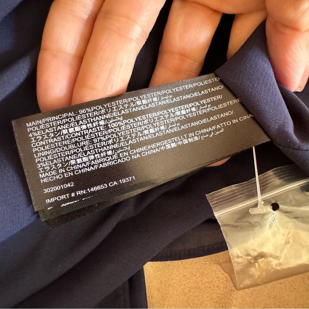 KEEPSAKE.‎ NWOT. Foolish Long Sleeve, Midi Dress in Navy/Porcelain in Pol… - Picture 10 of 15